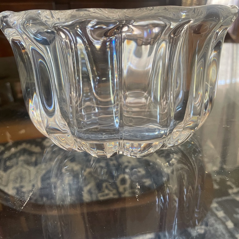 Vintage Orrefors Lead Crystal Bowl